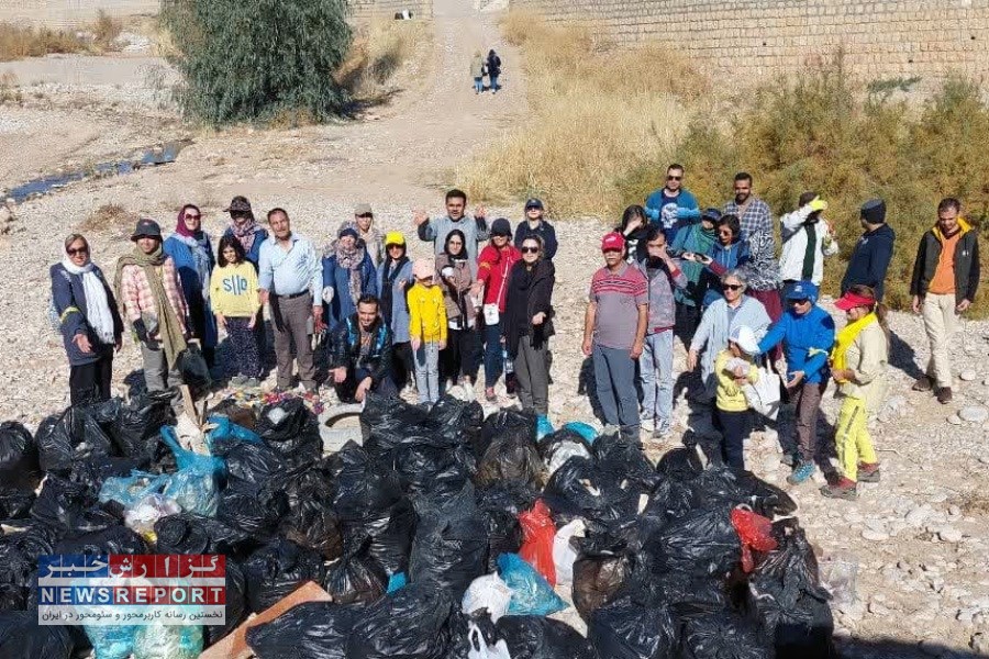 پاکسازی بستر رودخانه خشک شیراز جهت استقبال از پرندگان مهاجر کاکایی