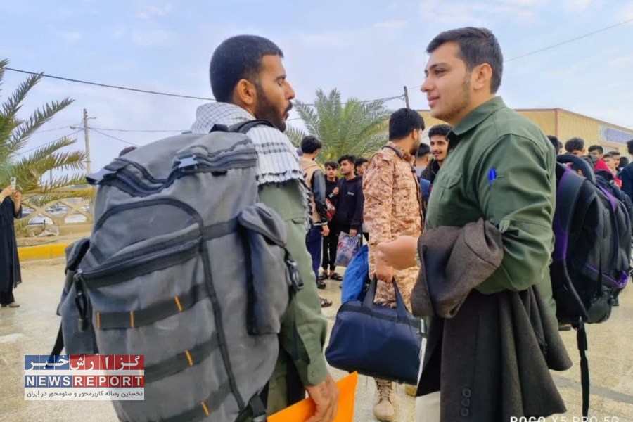 اعزام دانش آموزان لامردی به مناطق عملیاتی جنوب