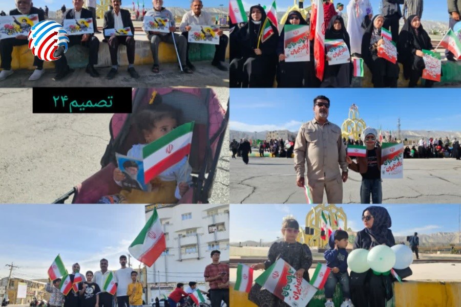گزارش حضور پرشور و حماسی مردم لامرد در راهپیمایی ۲۲ بهمن